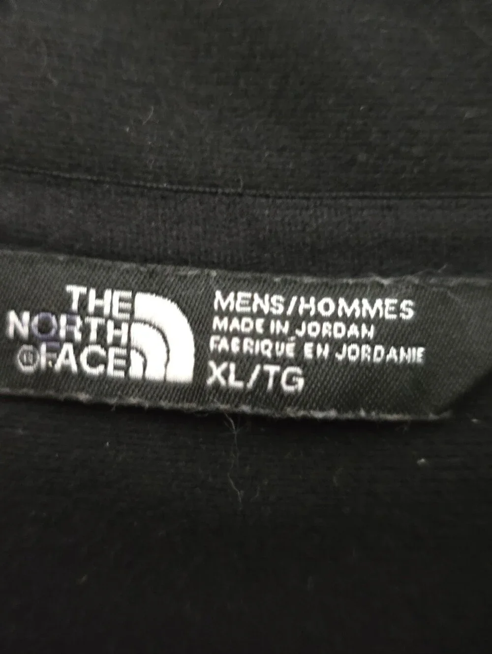 North Face Men’s Lightweight Black Fleece Jacket Size XL